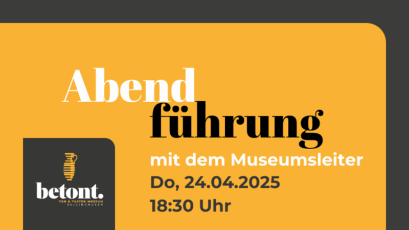 Abendführung im Museum